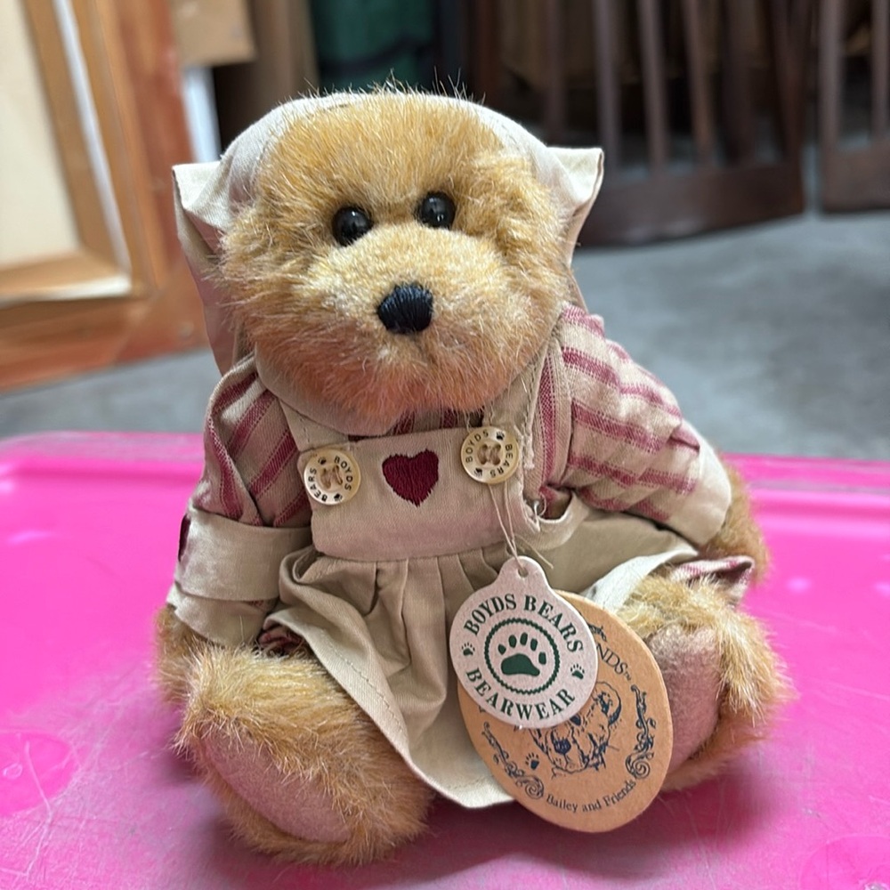 Vintage 1992 Boyds Bears, “Nurse Bailey Bear.” Plush Toy